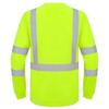 Construction Reflective Strip Long Sleeved T-Shirt Top