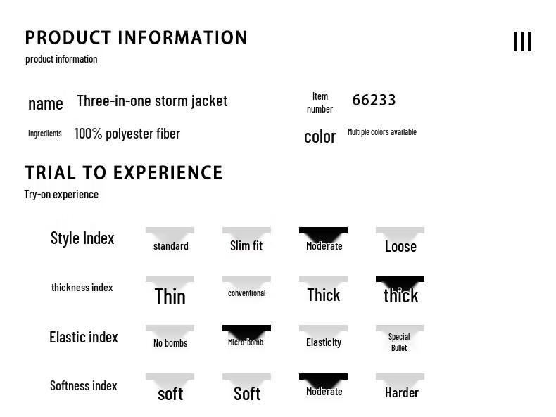 Maoren Men's 3-in-1 Windproof Outdoor Jacket