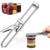 Abridor de Tampa de Lata, Abridor Manual de Pote de Geleia Garrafa Aço Inoxidável Para a Cozinha Removedor de Tampa de Café da Manhã Para Idosos