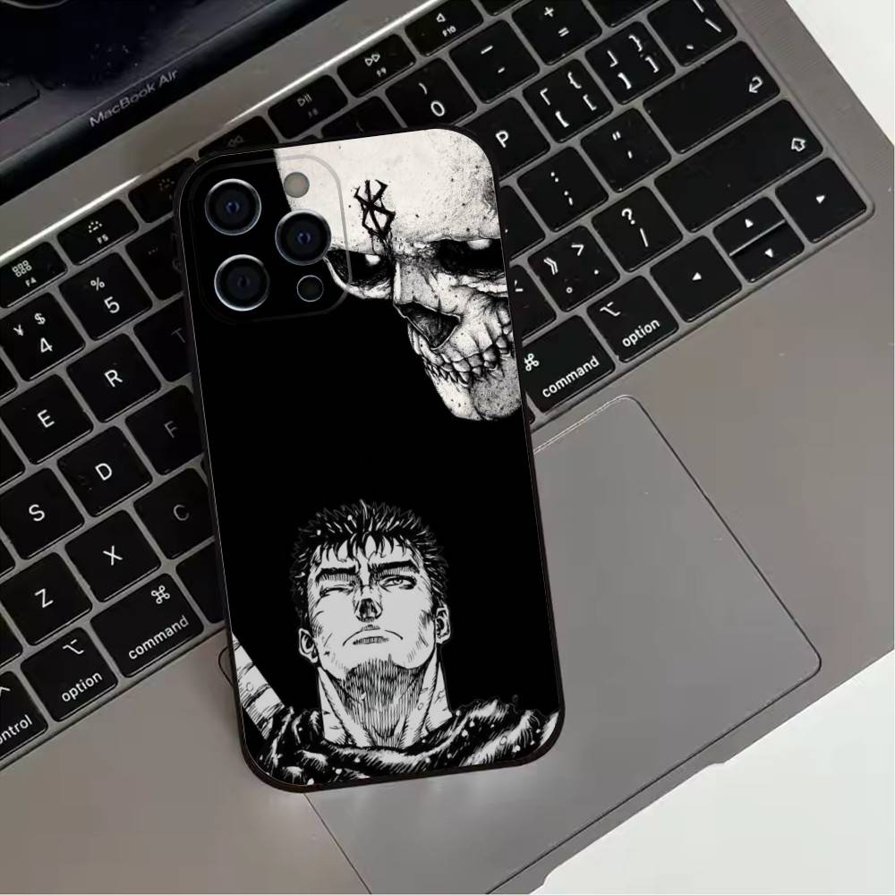 

Anime 12B-Berserk G-Buts Phone Case For iPhone17,16,15,14,13,12,11 Plus,Pro Max Soft Black Cover iPhone13PROMAX