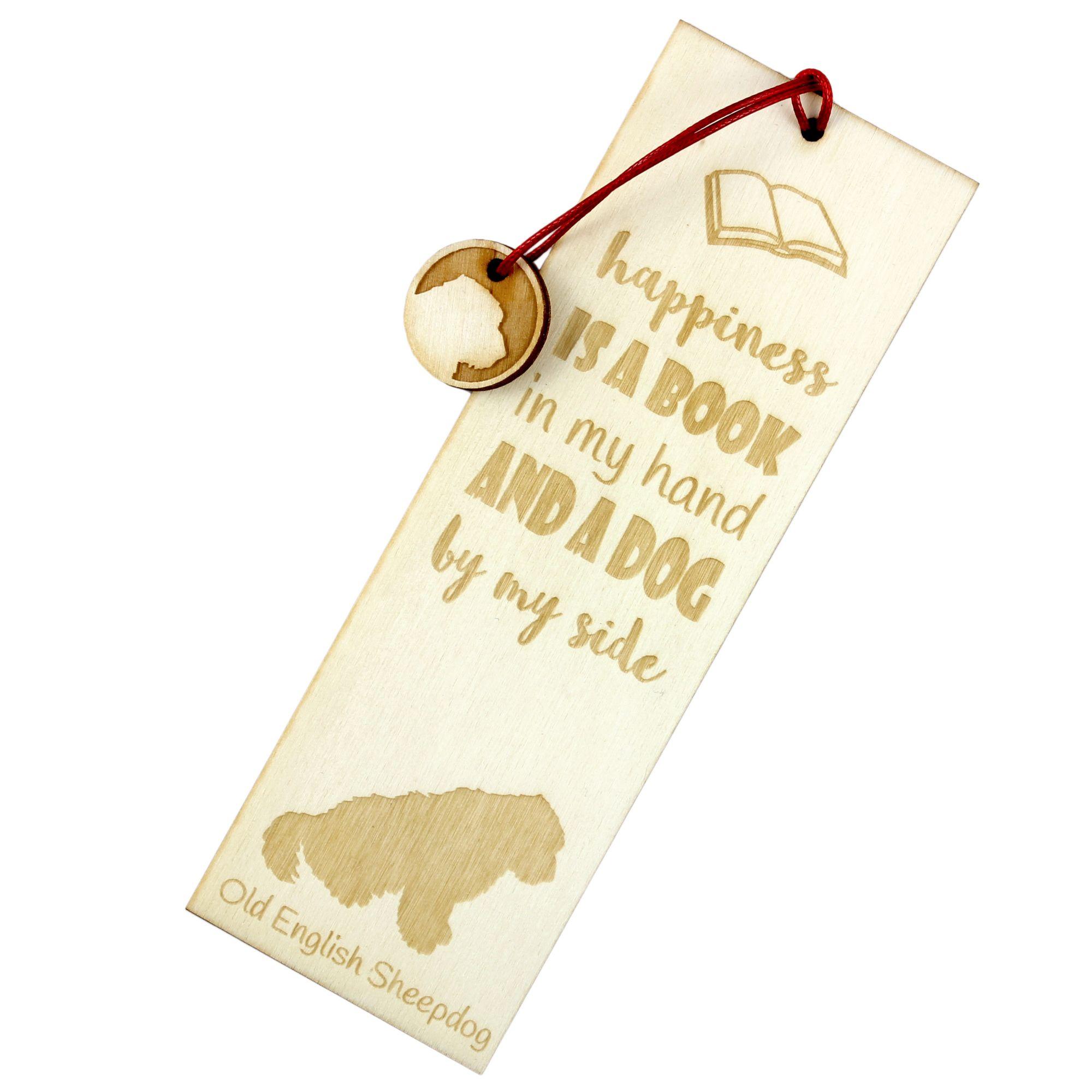 

Old English Sheepdog - dog bookmark, personalized bookmark, dog gadget for Art-Dog brand readers