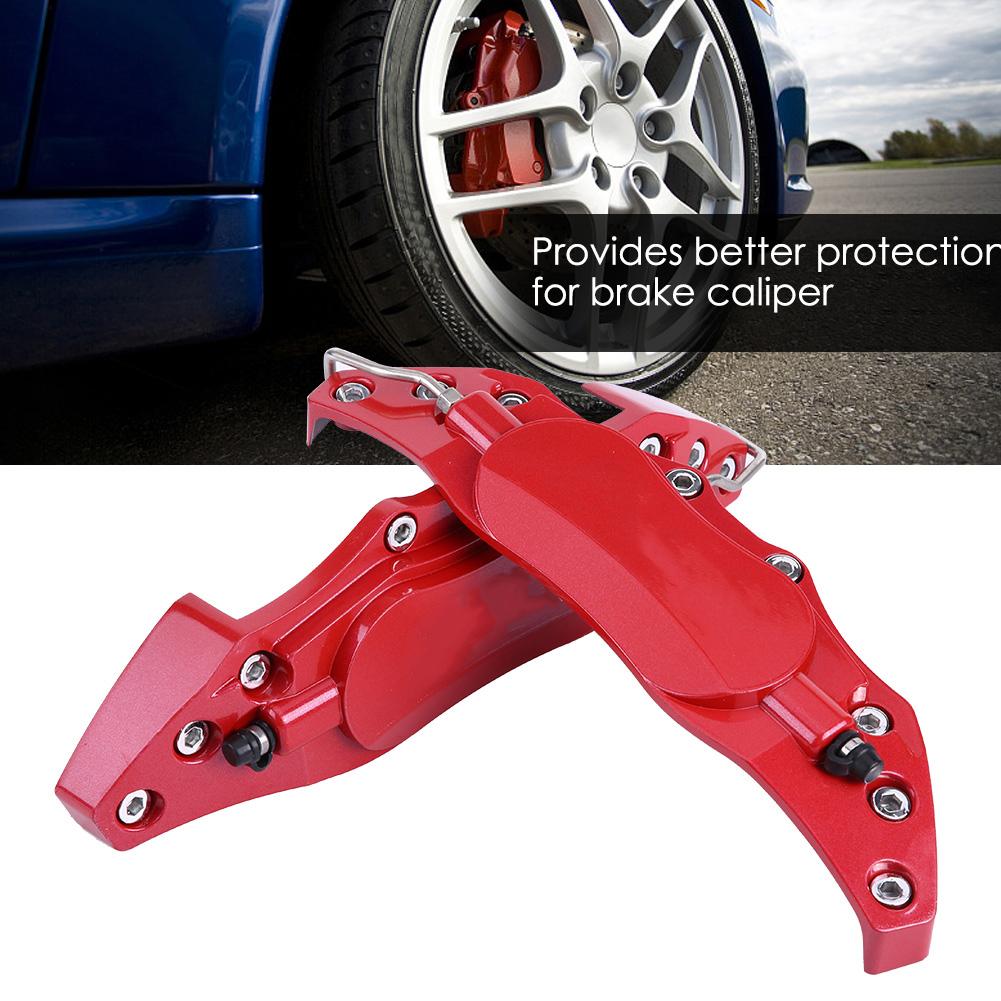 2pcs Car Aluminum Brake Caliper Protector Cover for Wheel Hub 16in 17in Medium