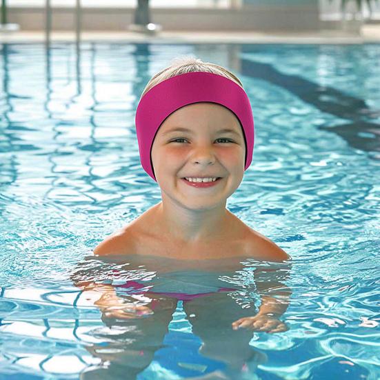 Zwemhoofdband Draagbaar Herbruikbaar Oorband Houdt Oren Droog & Voorkomt Zwemmersoor voor Kinderen en Volwassenen Watersporten