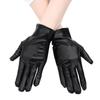 Short Fingerless Full Fingers Black Patent Leather Gloves Halloween Dress Up Punk Cos Hip-Hop Dance Leather Lolita Gloves