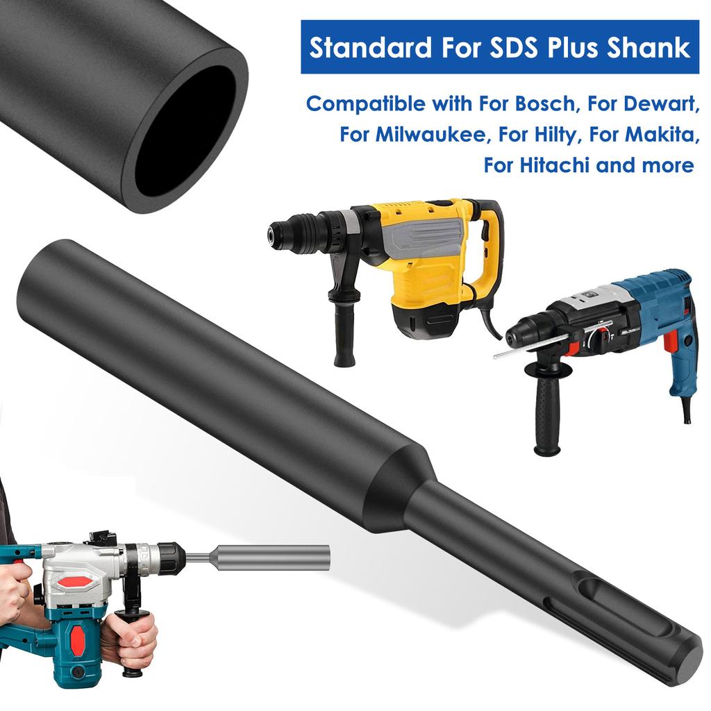 SDS Plus Ground Rod Driver 5/8 3/4" 17mm Steel Drill Bit Driver for Hammer Drilling Ground Rods