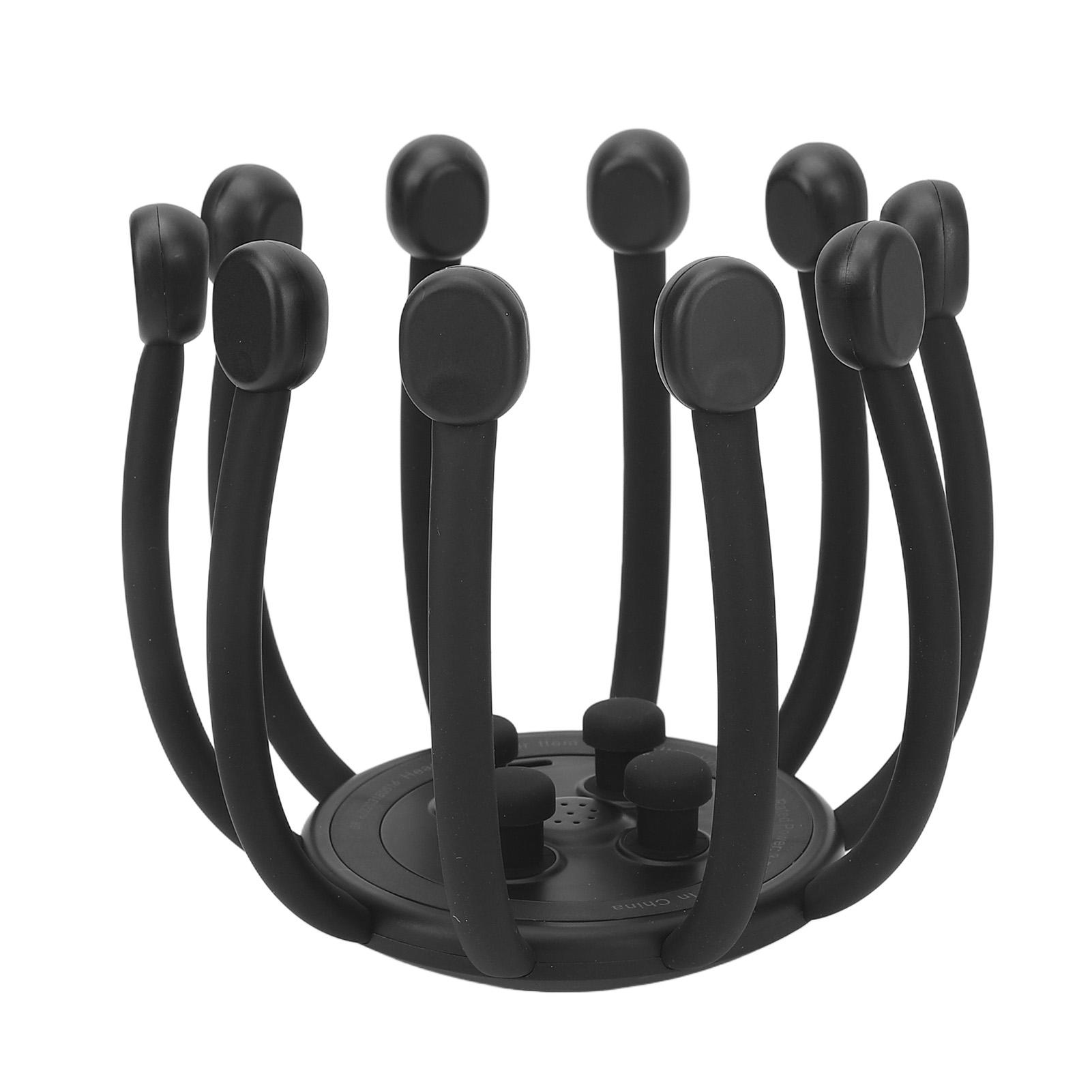 

Многомерный массажер для головы, 5 режимов, 10 уровней интенсивности, электрический интеллектуальный вибрационный массажер