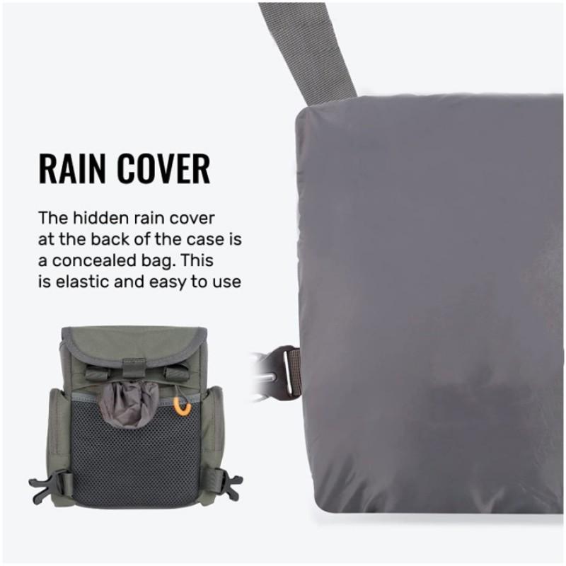 Borsa pettorale mimetica regolabile per binocolo da caccia all'aperto