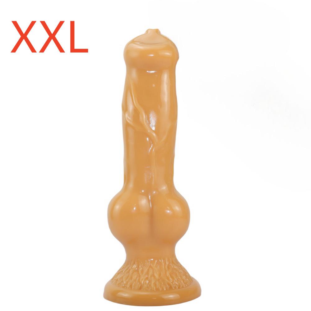 5-Size Realistic Dog Dildo – Extra Large, Thick, Long & Soft Animal Penis Toy for Women – Stretching Anal Plug & Adult Toy