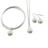 Accessories Linglong Ball Necklace Earrings Bracelet, Set T126