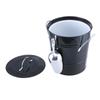 Ice Bucket with Scoop and Lid Metal Drink Coolers Wine Bucket Chiller Beverage Tub for Parities, Camping, Outdoor Bar