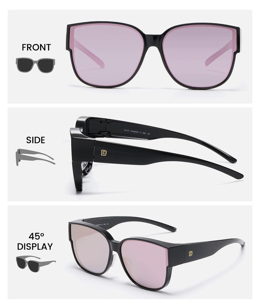 That Can Be Hung Over Polarized Large UV for Both Men and Suitable for Large 8961 [DUCO] Over-sunglasses Glasses, Sunglasses, Lenses, Size, UV400,
