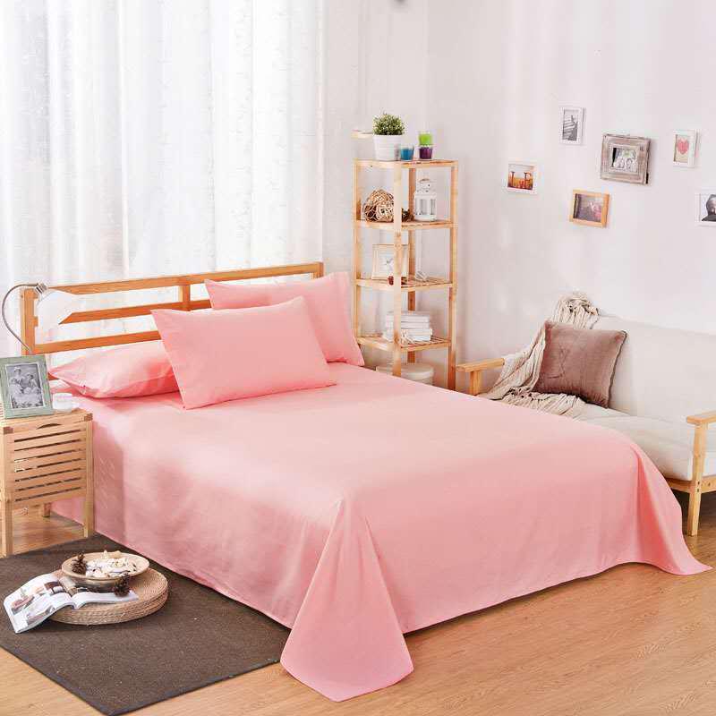 Solid Color Washable Twill Bed Sheet - Thick Duvet Cover for Dorms and Single Beds