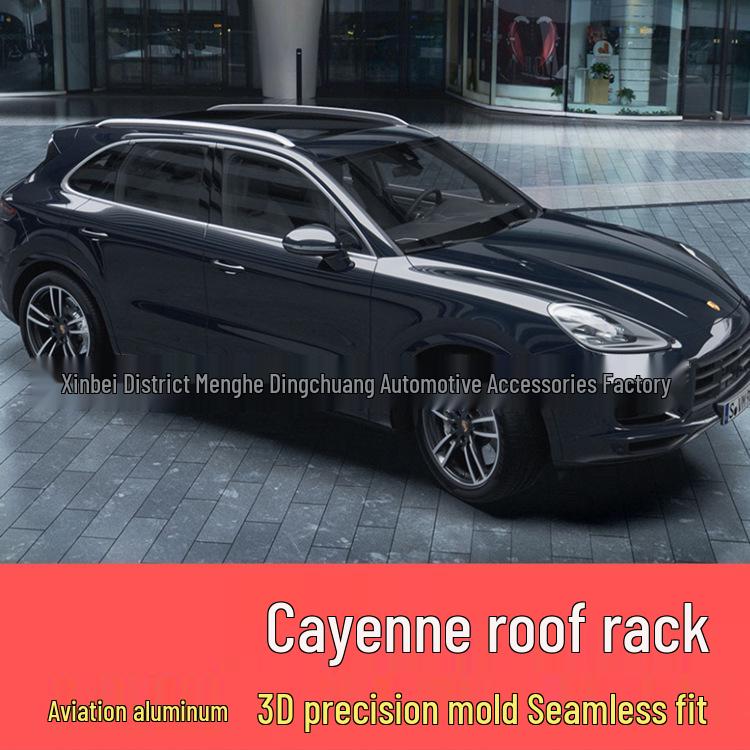 Original Style Macan Cayenne Luggage Rack In Silver/Black for 2018-2020 Models