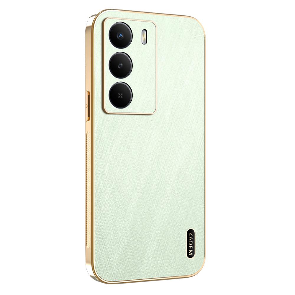 For Realme V70 5G/C73 4G Case Electroplating Silk Texture PU+TPU Phone Back Cover