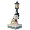 JIM SHORE Snoopy Woodstock Lampa Uliczna 6015032 & <Boże Narodzenie>