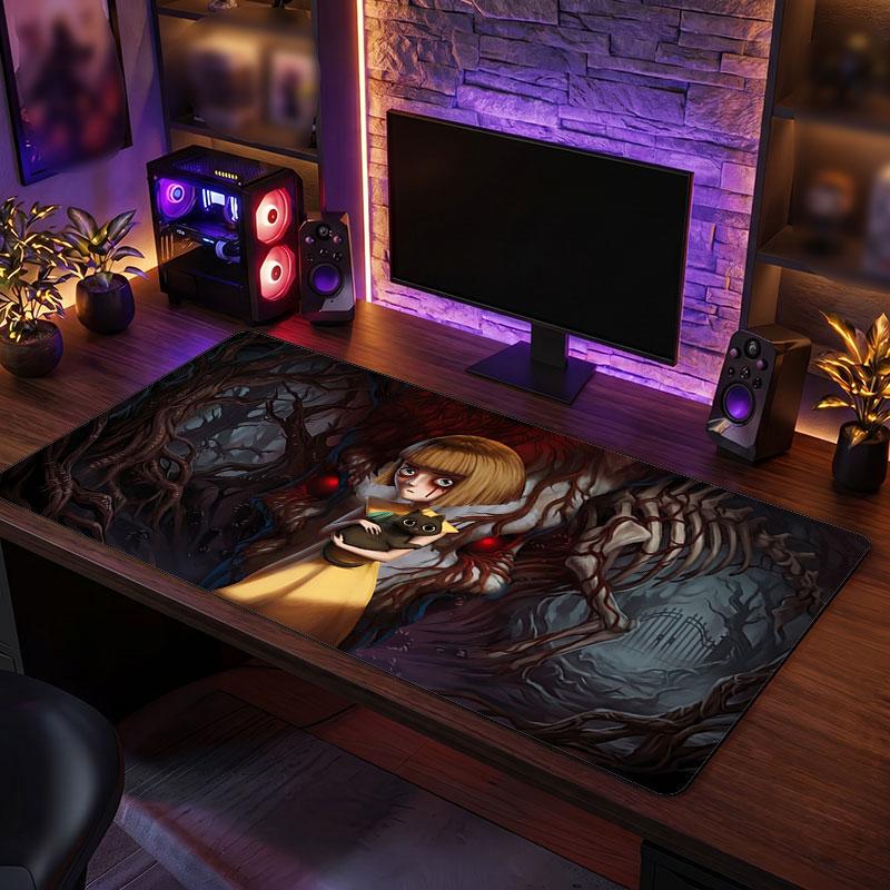 Big Mouse PadFran Bow Extended Soft Desk Mat Gaming Office Computer Table Decor Mat