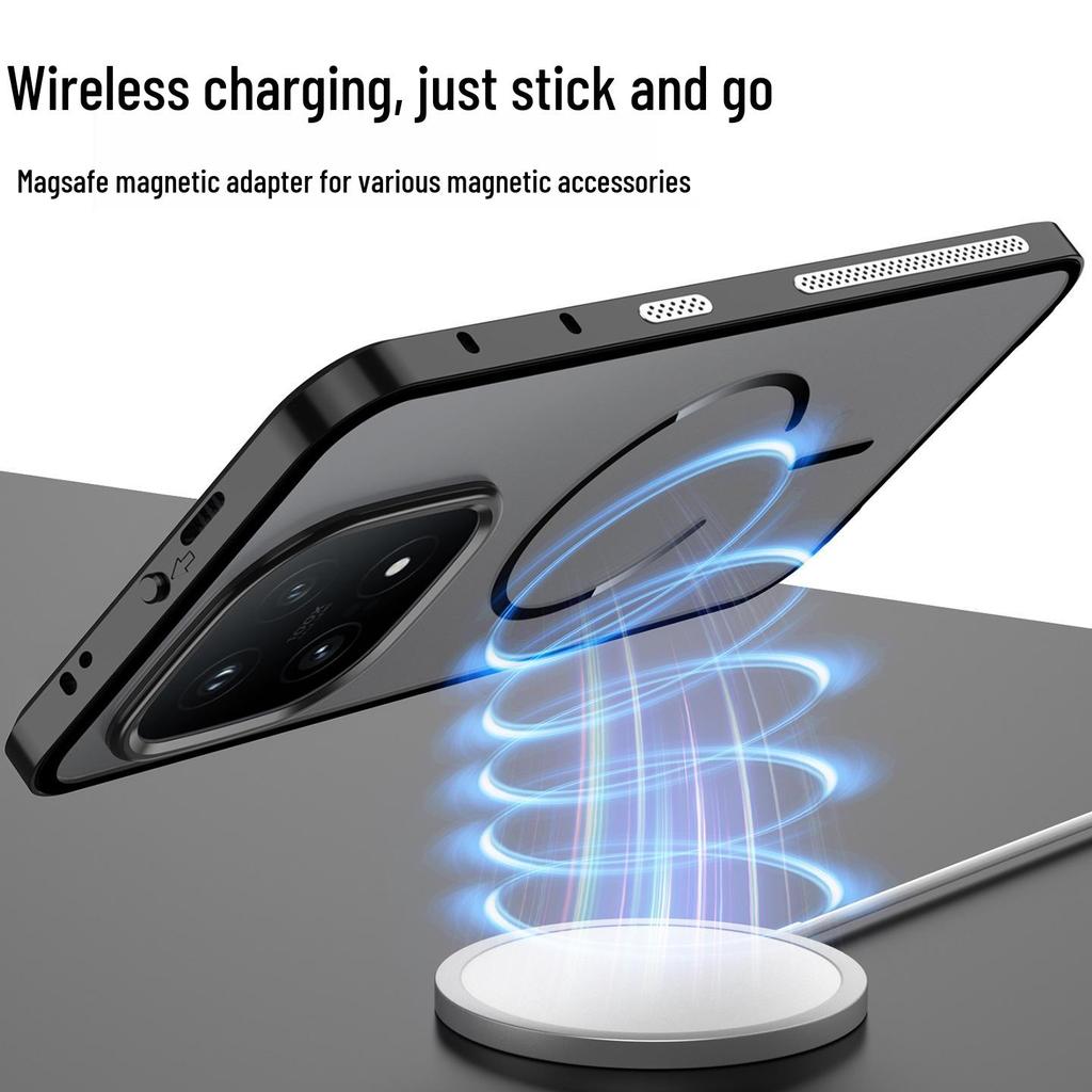 IQOO 15 Kovový rám pro odvod tepla - zacvakávací design, matná záda, magnetický kroužek, silné magnetické pouzdro na telefon