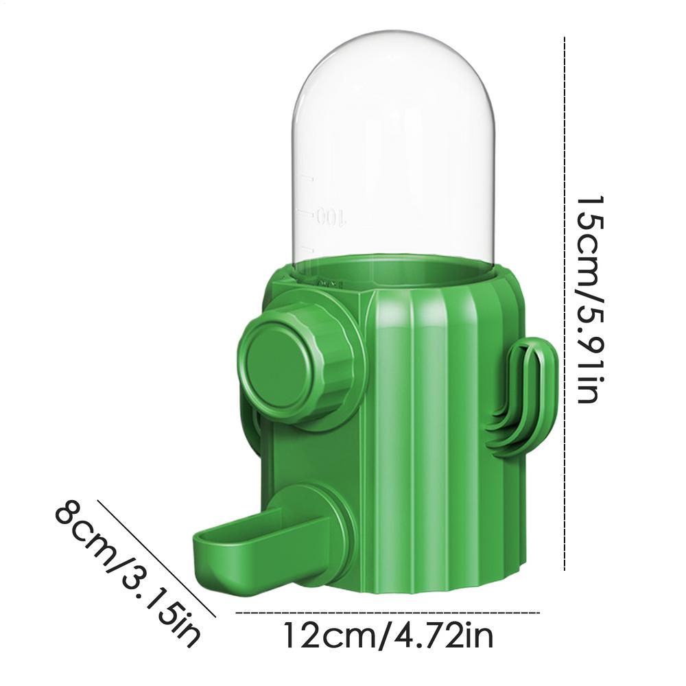 Bird Automatic Water Dispenser Cactus Dispenser Parrot Water Feeder Parakeet Drinker Bird Cage Accessories Waterer Feeding