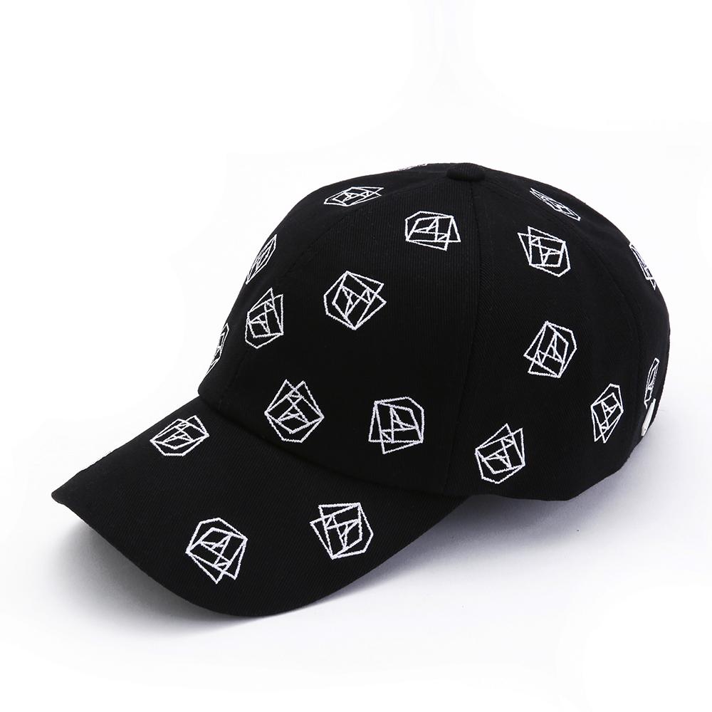 Taimseullib Multiple Logo Black Ball Cap Tbc04701
