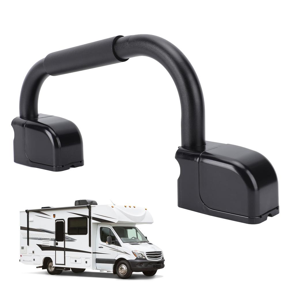 RV Hand Rail Folding Handle Entry Door Grab Bar Aluminum Alloy Soft Touch Assist Handle for Motorhome Travel Trailer