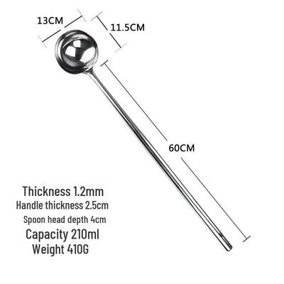 Stainless Steel Long-Handled Stir-Fry Ladle