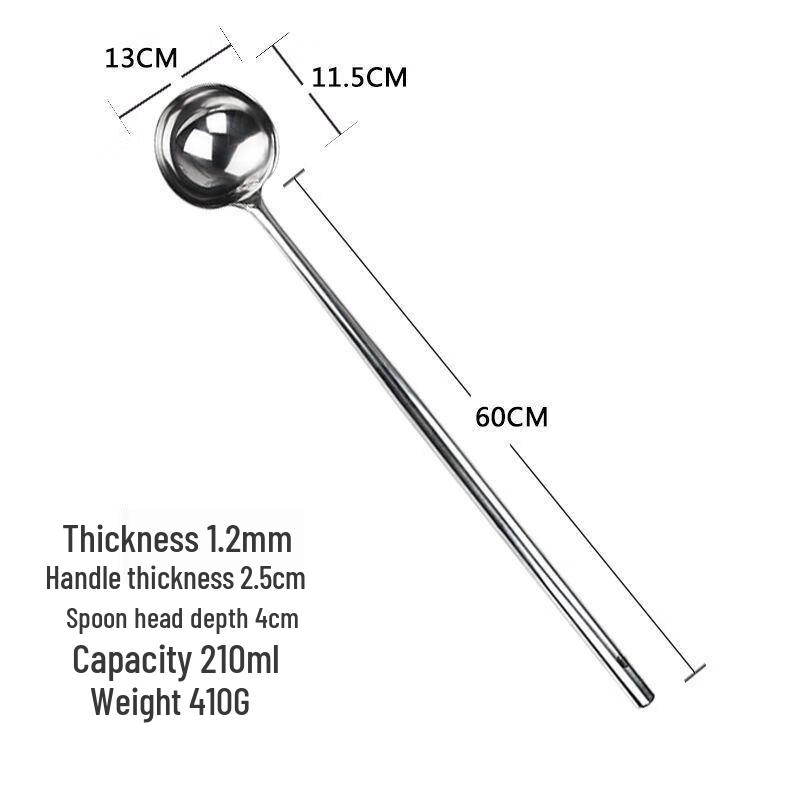 

Stainless Steel Long-Handled Stir-Fry Ladle