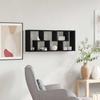 Wall Shelf Black Oak 36 X 16 X 90 Cm Particleboard
