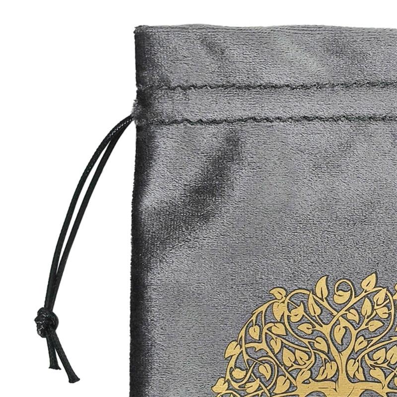 Board Game Cards Drawstrings Bag Tarot Card Flannel Bag Jewelry Pouches Oracles Card Organizers Witchcrafts Supplies