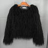 Women Faux Fur Coat Autumn Winter Fluffy Short Coat Faux Fur Jacket
