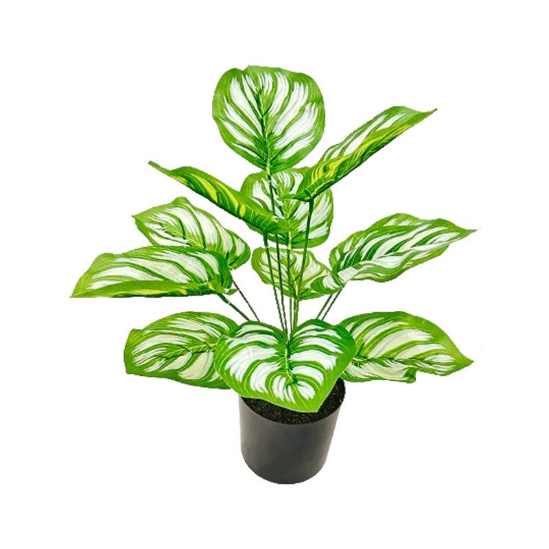 Nordic Monstera Artificial Plants - 12 Heads for Indoor/Outdoor Decor, Wall Art, and Landscaping