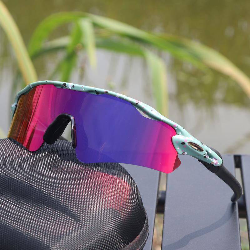 Cross-Border E-commerce TR90 Colorful Cycling Sunglasses for Outdoor Sports, Prescription-Compatible.