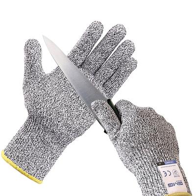 Schnittfeste Handschuhe, Sonderangebot, GMG, grau/schwarz, HPPE, EN388 ANSI, Schnittschutzhandschuhe der Stufe 5, Sicherheitshandschuhe, Schnittfeste Handschuhe