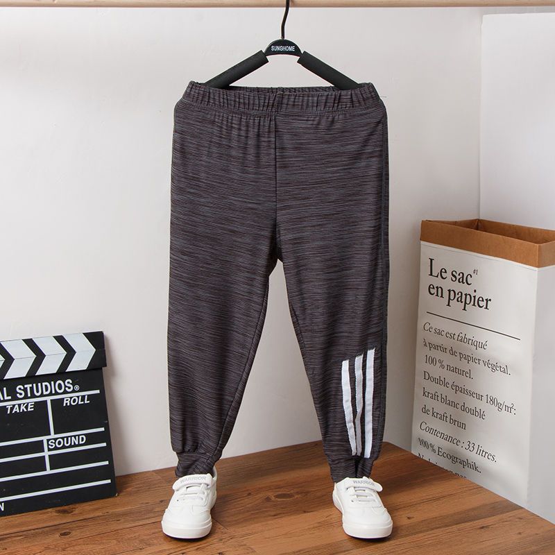 Children's Quick Drying Sports Pants Summer Thin Ice Silk Mosquito Proof Pants Boys' High Elasticity Loose Pants