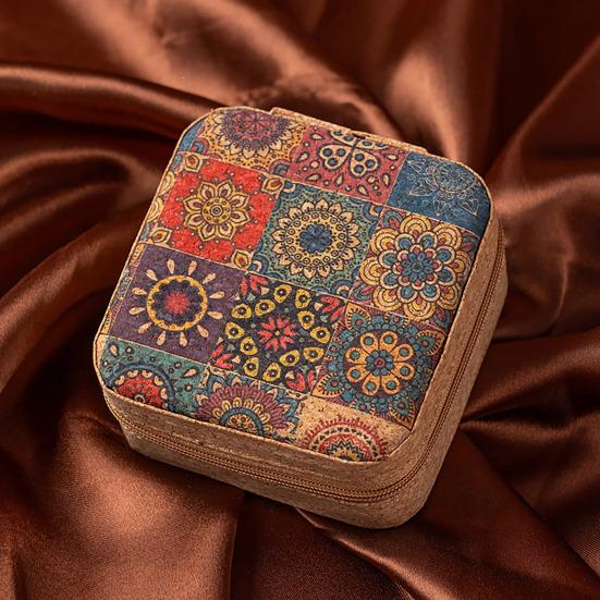 Yousheng Travel Jewelry Organizer Box Zipper Closure Compact Design Small Jewelry Organizer Case Portable Jewelry Storage Holder