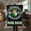 1 Adet Özel İsimli Legia Warszawa Desenli Flanel Battaniye Her Mevsime Uygun Ev Dekorasyonu İçin Sıcaklık ve Konfor Hediyeler Tatil Hediyesi