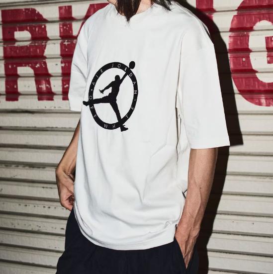 T-shirt con logo ricamato OFF-WHITE X Jordan Sail DM0062-054