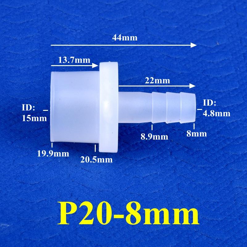 10 Stück/Los 9,5~25mm Flach auf 8~25mm Pagode Direktverbinder Aquarium Tank Anschlüsse Luftpumpe Schlauchverbinder Garten Tropfbewässerung Rohranschlüsse
