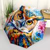 1pc Owl Flowers Automatic Open/Close Umbrella Compact Folding Umbrella, All-Season Portable Umbrella for Women/Men F1124085