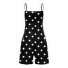 Women’s Casual And Fashionable Sleeveless Camisole With Pocket Jumpsuit Shorts Jumpsuit Shorts