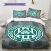 Viborg FF Logo Bedding Quilt Set Quilt Cover Pillowcase Home Decoration Birthday Gift (1 * Duvet Cover + 2 * Pillowcase, Without Core)