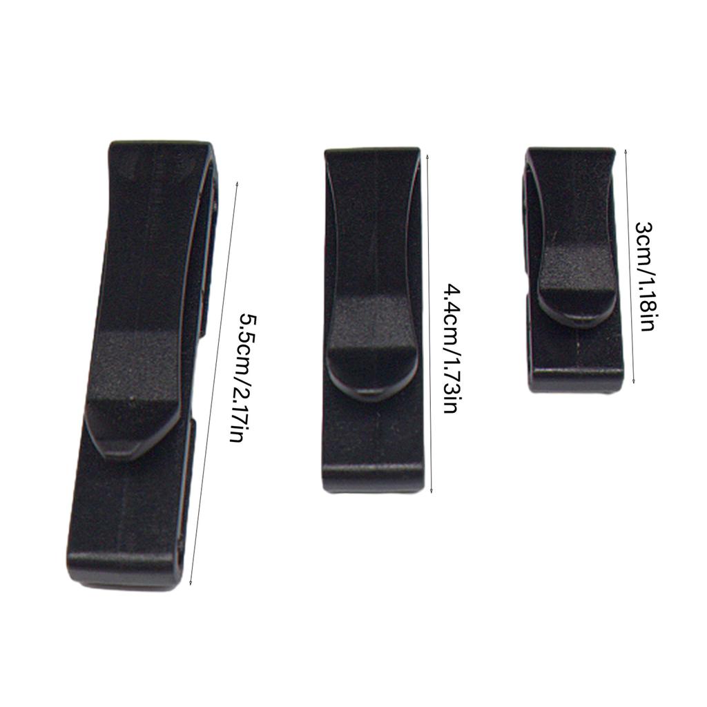 20Pcs Webbing Ending Clip Belt Quick Slip Keeper Adjuster Replacement Adjust Keeper Buckle Connect Quick Slip Keeper