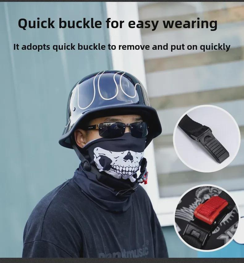 Retro Cross-Border Motorcycle Helmet: Lightweight, Summer Half-Helmet for Men & Women.