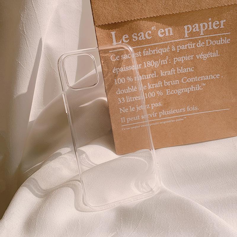 

Прозрачный чехол для мобильного телефона iPhone15 16 Защитный чехол Apple Xsmax 11 Простой XR Однотонный Минималистичный Применимый 14pro 12pro max (6.7)