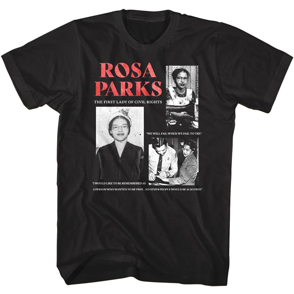 Rosa Parks First Lady of Civil Rights Men s T Shirt A Person Who Wanted Unisex T-Shirt XXXL
