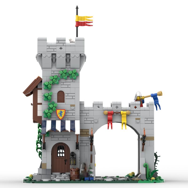 755 Teile MOC-204044 Burg Kleinpartikel Montage Baustein Modell Kinderfest Geschenk DIY Spielzeug