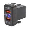 Dual USB Port  R Socket QC3.0 Fast   Charging Outlet Power Adapter for   Fortuner