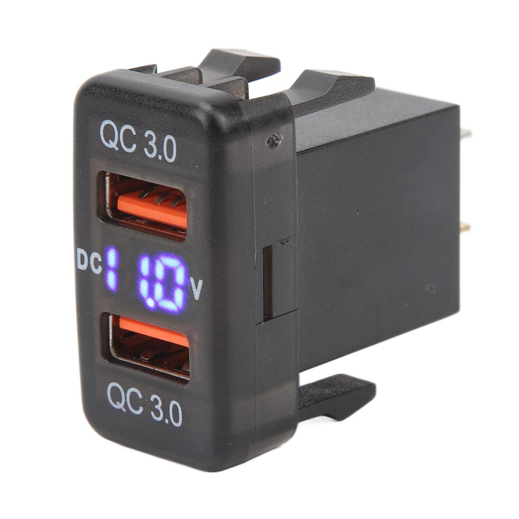 Dual USB Port  R Socket QC3.0 Fast   Charging Outlet Power Adapter for   Fortuner