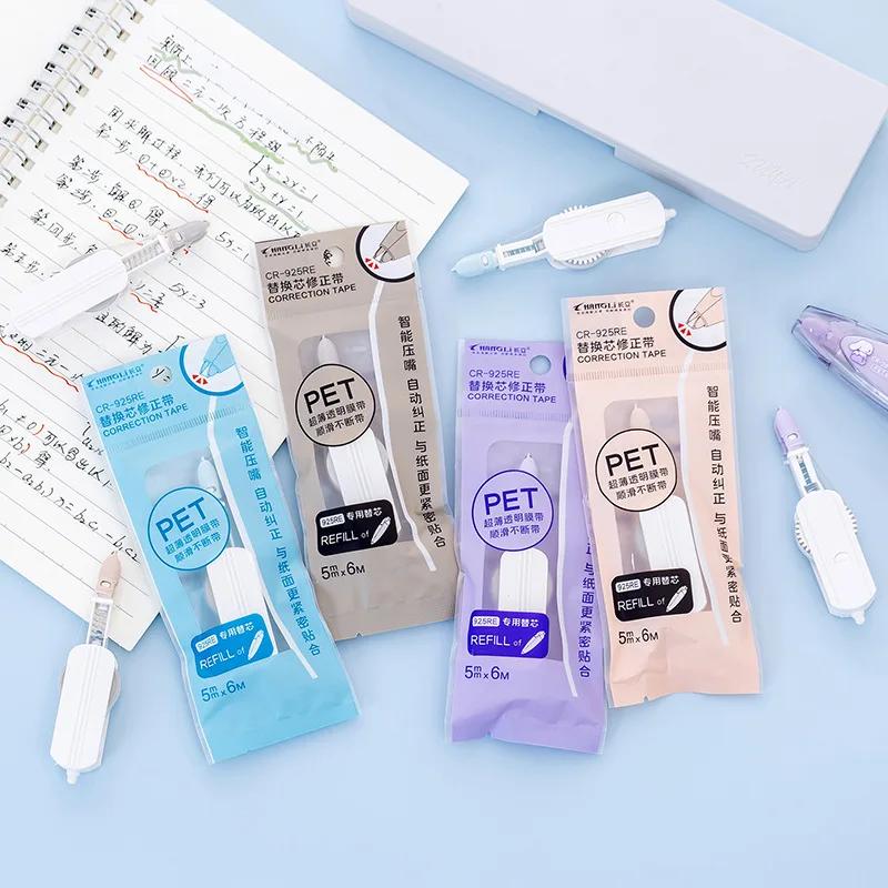 1 ks 5mm6m Barevná oválná korekční páska ve tvaru tužky Rozkošná korekční páska Nástroje pro opravu chyb Kancelářské školní potřeby Psací potřeby