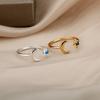 Simple And Luxurious Moon Opening Ring, Octagonal Star Shaped Women'S Ring, Personalized Star And Moon Ring, Fashionable And Elegant Accessory.
