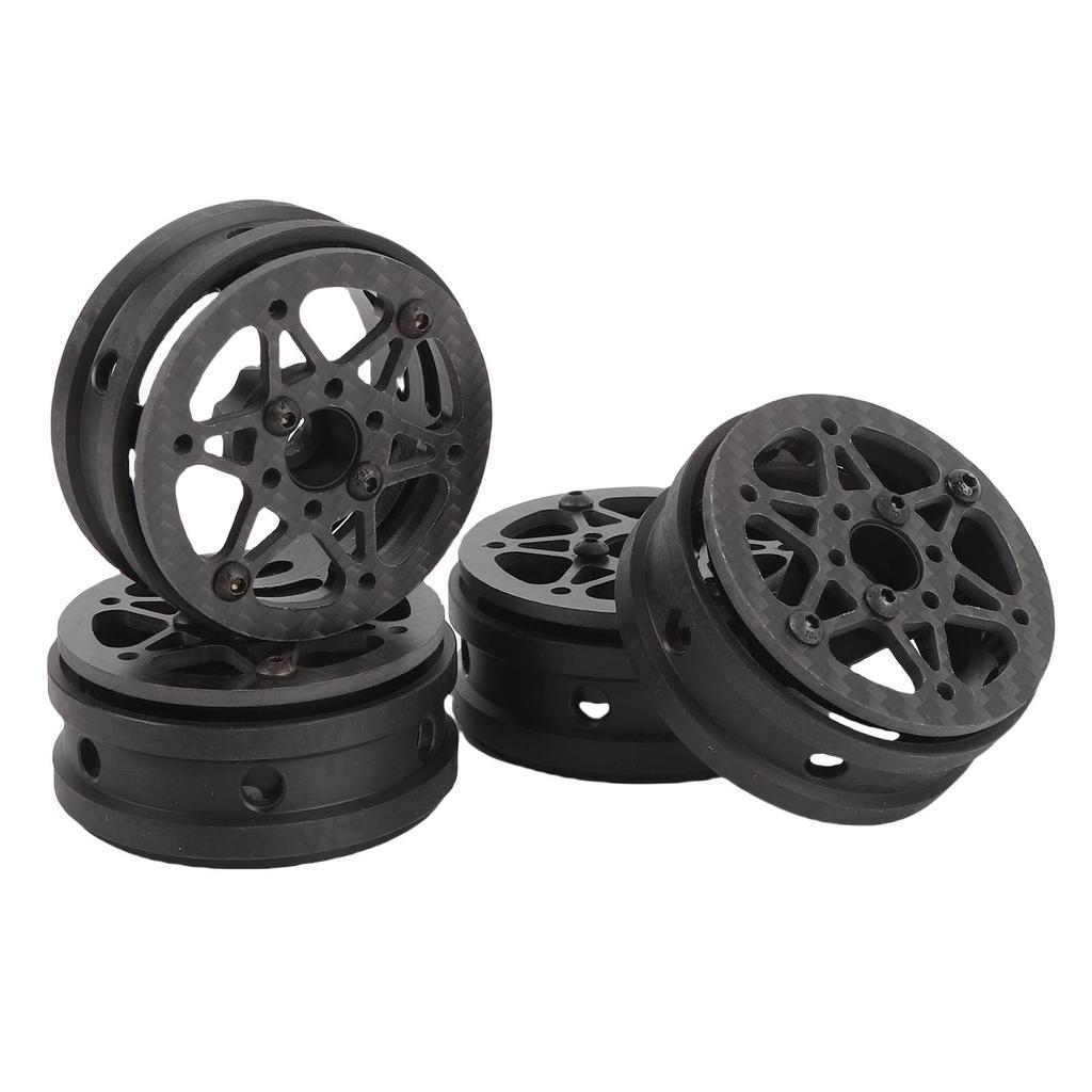 RC CNC Aluminum Alloy Bumper Bracket Set for 1/18 Car Front and Rear Bumper Mount Black